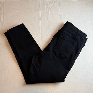 Universal Standard Bundle Women's Black Denim Jeans Size 12 White Tee Size XS